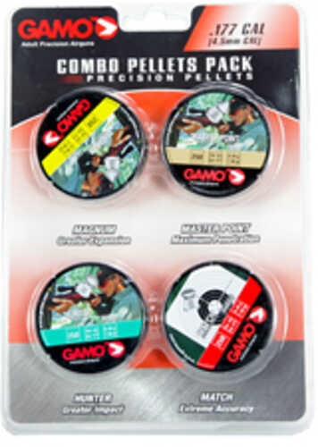 Gamo Combo Pack Precision Pellets .177 (Magnum Master Point Hunter Match) Blister Card 1000/Pack 632092954