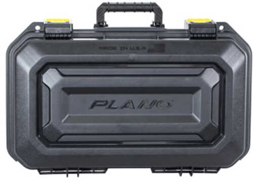 Plano All Weather 2 2 Pistol Case 18"x10"x5" Pluck to Fit Foam Black and Yellow PLA118XL