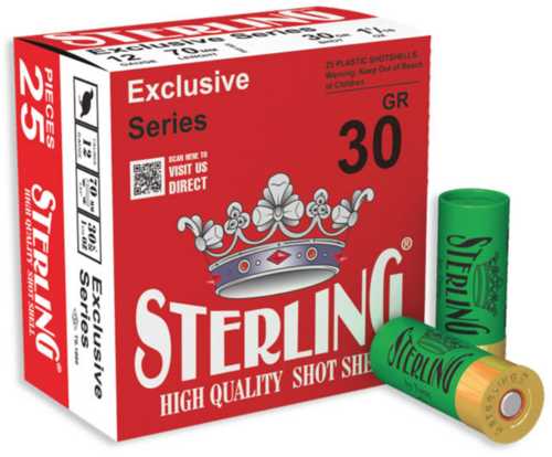 Sterling Exclusive Series 12 Gauge 2.75" #6 1 1/6 oz Shot Shell 25 Round Box 8698779950620