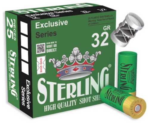 Sterling Exclusive Series 12 Gauge 2.75" #5 1 1/8 oz Shot Shell 25 Round Box 8698779950811