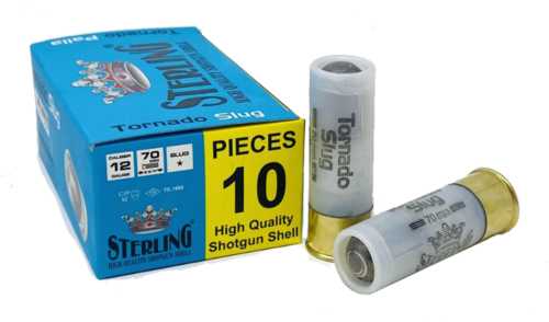 Sterling Big Game Series 12 Gauge 2.75" 1 Oz Tornado Slug 10 Round Box 8698779959166