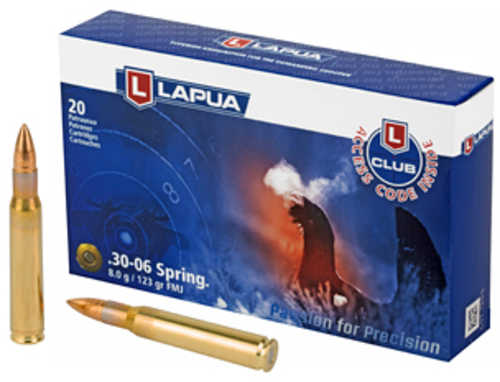 Lapua Full Metal Jacket 30-06 Springfield 123 Grain 20 Round Box 4317577