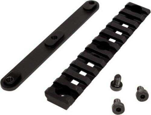 Lancer Machined Aluminum Accessory Rail Black Handguard 4" LCH5-4-RAIL