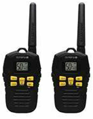 Motorola R-Series Two Way Radio Black/Yellow 37 Mile 50 channels Noaa Weather Micro-USB Charging IP54 Waterpro