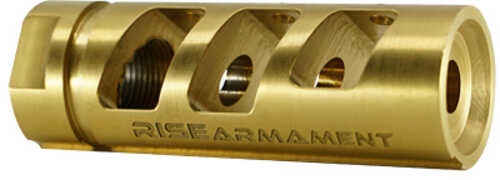 Rise Armament Compensator 223 Remington 556NATO Gold 1/2X28