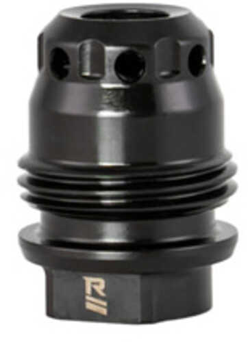 Rugged Suppressors M2 Muzzle Brake 1/2x28 Thread Pitch 1.5oz 1.3" Length Anodized Finish Black Mb014