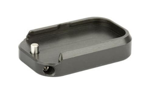 Taran Tactical Innovation Base Pad For Glock +0 9/40 Double Stack Titanium Gray Finish GBP940-5S