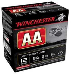 12 Gauge 2-3/4" Lead 7-1/2  1-1/8 oz 25 Rounds Winchester Shotgun Ammunition