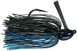 Strike King Hack Attack Jig 1/2Oz Black Blue Md#: HAHCJ12-2