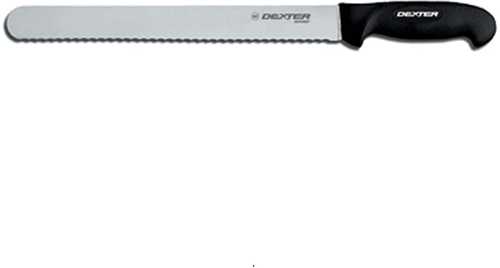 Dexter-Russell 12in Scalloped Roast Slicer-Black Handle