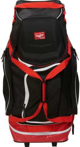 Rawlings Wheeled Equipment Bag - Scarlet