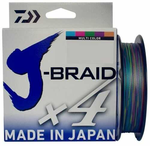 Daiwa J-Braid X4 Filler Spool 65lb Multi-Color 300 Yds