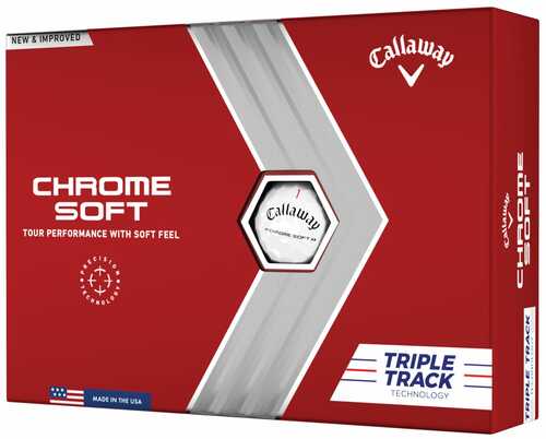 Callaway Chrome Soft 22 Triple Track Golf Balls 12pk White