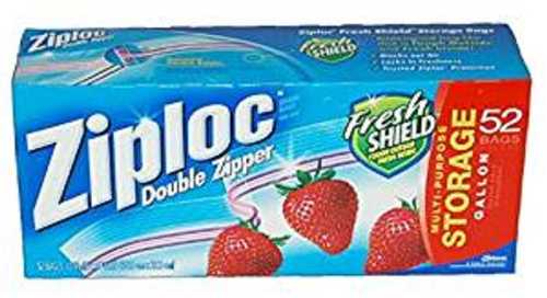 Ziploc Double Zipper Gallon Storage Bags - 52-Count