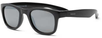 Real Kids Black Wayfarer Flex Fit Silver Mirror Lens 2+