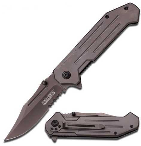 Tac Force 4.9" Folder Gray Ti-Coated Folding Knife