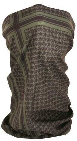 ZANheadgear Fleece Lined Motley Tube - Olive Houndstooth Md: TF235