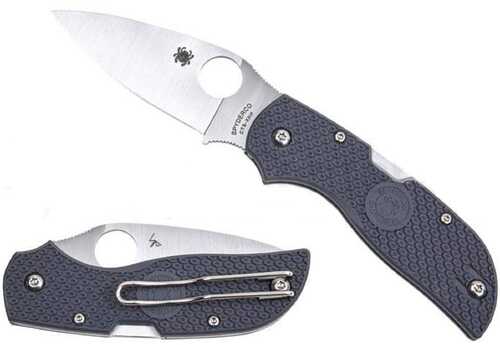 Spyderco C152PGY Chaparral Lightweight 2.80" Folding Drop Point Plain Gray Satin CTS XHP Steel Blade 3.60" FRN Handle