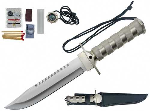 Impulse Product Survival Fixed Blade 7.5 in Silver