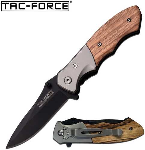 Tac-Force Assisted 3.0 in Blade Light Pakkawood Handle