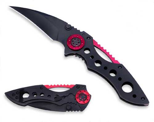 Mantis Isosceles Folder 2.5 in Black Blade Stainless Handle