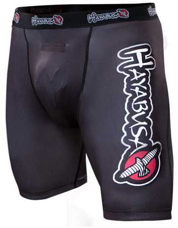 Hayabusa Haburi Compression Shorts Black 34In Lg