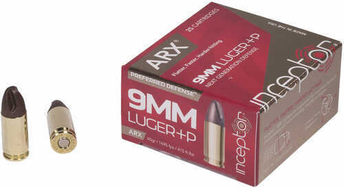 9mm Luger 65 Grain ARX 20 Rounds Inceptor Ammunition