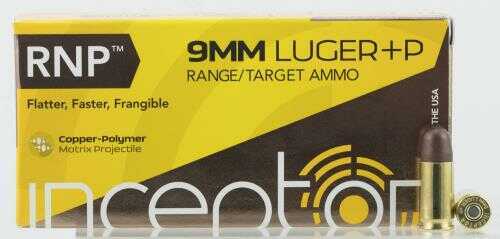 Inceptor 9RNPBRLUGP50 Sport Utility 9mm Luger +P 65 GR RNP 50 Bx/ 20 Cs