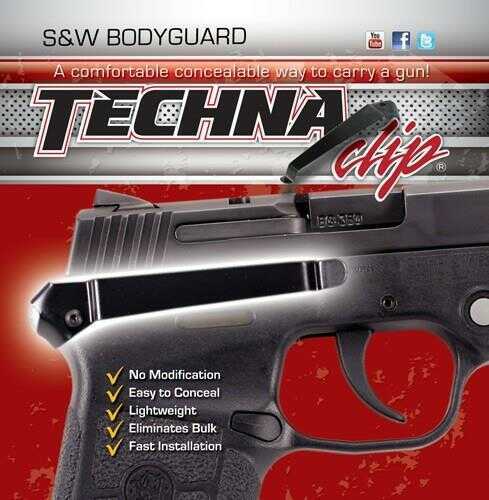 Techna Clip Belt Fits S&W Bodyguard Right Hand Black Finish BDG-BR