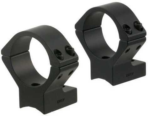 Talley 930711 Ring/Base Combo Low 2-Piece Base/Rings For Browning BAR/BPR/BLR Black Matte Anodized Finish 1" Diameter