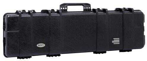 BOYT Single Long Gun Case 50"x12.5"x5" Water Resistant O-Ring Full Length Gasket High Density Egg Crate Black