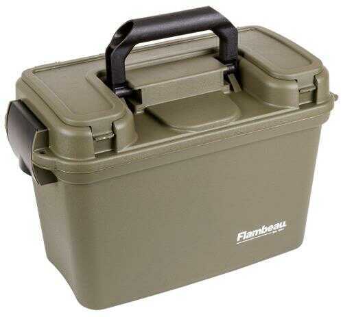 Flambeau 1408ST Shotshell Ammo Can with Trays 12/20 Gauge 13" L x 6.5" W x 8.25" D 100 rd Tan