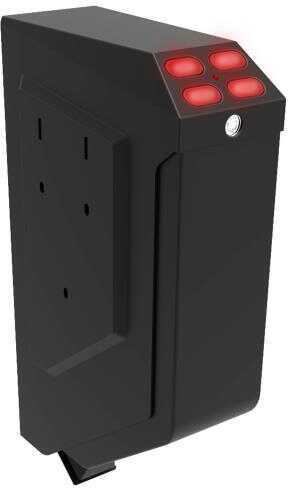 Sports Afield SARVS Lightning Gun Safe Electronic 7.4" H x 3.5" W x 13.6" D (Exterior) Steel Black