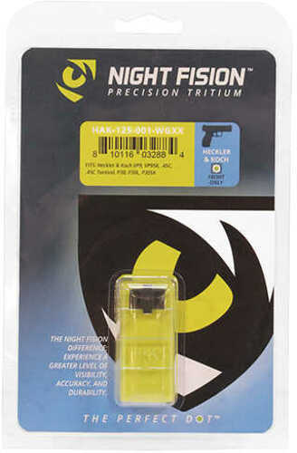 Night Fision Sight Front Square Top HK Vp9/Vp40/P30/P30Sk/P30L/45/45 Tactical Green Tritium W/White Outline