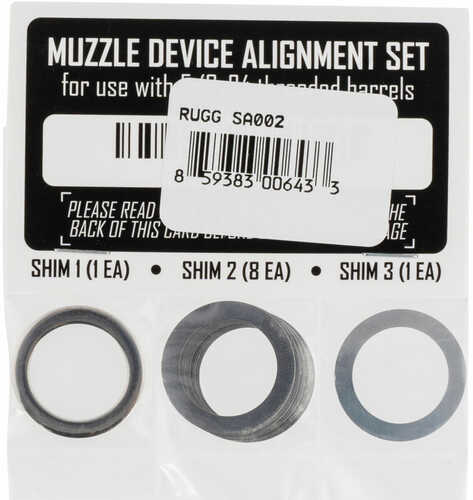 Rugged Suppressors Shim Kit 5/8X24  SA002