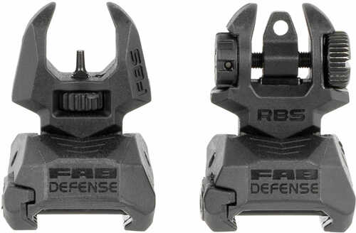 FAB FX-FRBSKIT FRT/Rear FLIPUP Sights Black