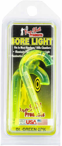 PROSHOT Bl-Green-2Pk Uv Bore LGHT Illuminator 2Pk