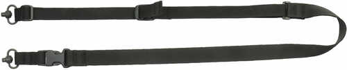 TACSHIELD (Military Prod) T6040Bk Tactical 2-Point Sling QD With Fast Adjust Black Webbing