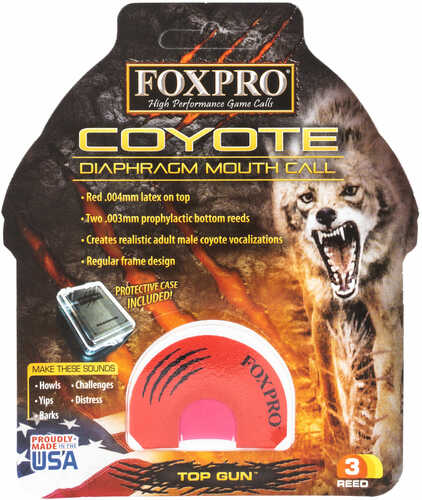 Foxpro Top Gun Howler Coyote Three Reed Diaphragm Call