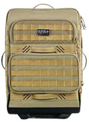 G Outdoors Tactical Ops  2 Handguns Nylon Rolling Case Tan