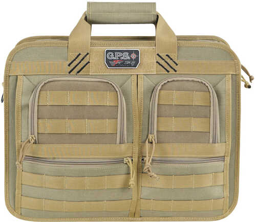 G Outdoors Tactical Ops 1 Handgun Nylon Briefcase Tan