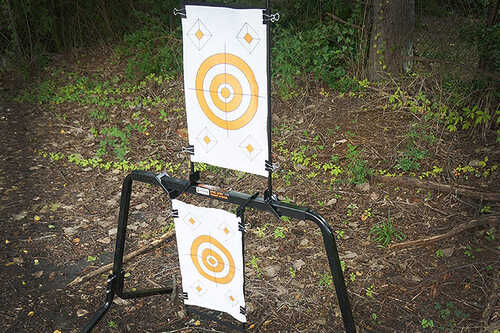 Viking Solutions Convertible Paper Target Stand Black Steel