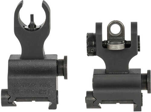 Samson Quick Flip Folding Sights HK Front, A2 Rear Extended Black Anodized