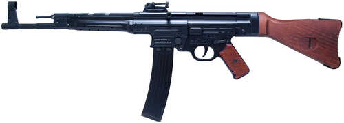 Mauser 444.00.15 STG-44  22 LR 16.50" 25+1 Black Barrel/Rec Wood Stock & Grip with Adjustable Rear Sight