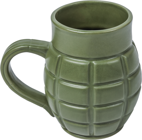 Caliber Gourmet CBG-M-1043 Grenade Mug Green Ceramic