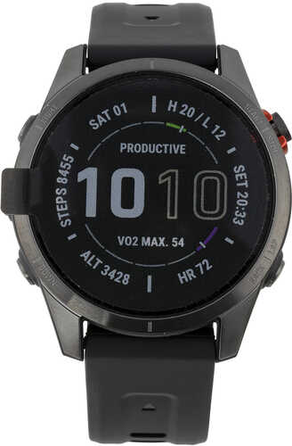Garmin 010-02539-12 Fenix 7s Solar Gray W/black