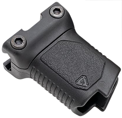 Strike Industries  Angled Vertical Grip Short Black Polymer With Cable Management Storage For Picatinny