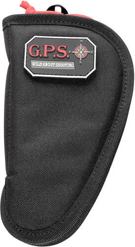 G*Outdoors GPS-1004CPCB Contoured Pistol Case With Black Finish Lockable Zipper For 4" Or Less Barrel Handgun