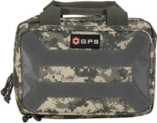 G*Outdoors  Pistol Case Black 600D Polyester With Mag Storage, Lockable Zippers & Cushioned Compartment Hold