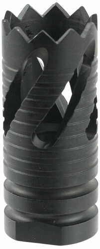 Tacfire Tanker Muzzle Brake Black Oxide Steel With 1/2"-28 Tpi Threads 2.76" Oal 1.37" Diameter For 5.56x45mm Nato